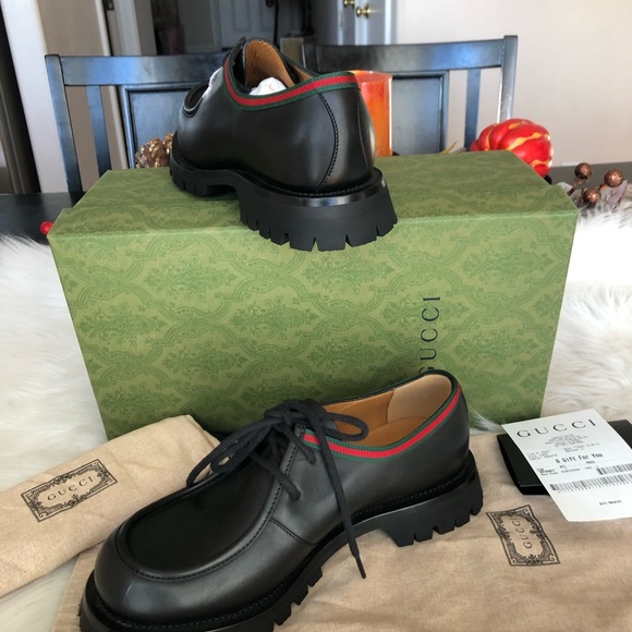 Gucci Shoe Lug Sole -up Size 8 - Picture 5 of 8